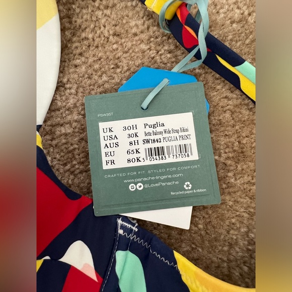 NWT Panache Bette Balcony Bikini Top in Puglia Print - Picture 8 of 8